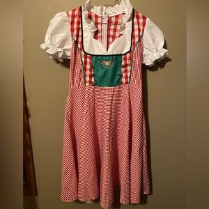Womens checker print Irish beer girl dress